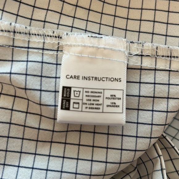 Mizzen + Main Leeward Performance Fabric Long Sleeve Shirt Medium Tall Trim Fit - Picture 7 of 10